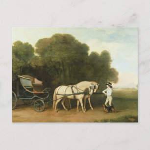 Postal George Stubbs   Un haetón con un par de crema