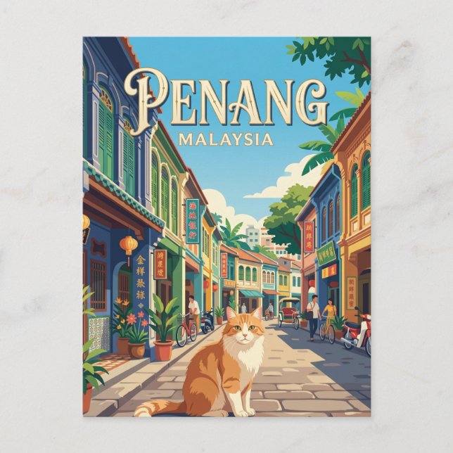 Postal George Town Malasia (Anverso)