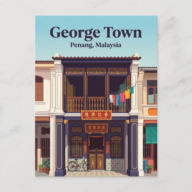 Postal George Town Malasia (Anverso)
