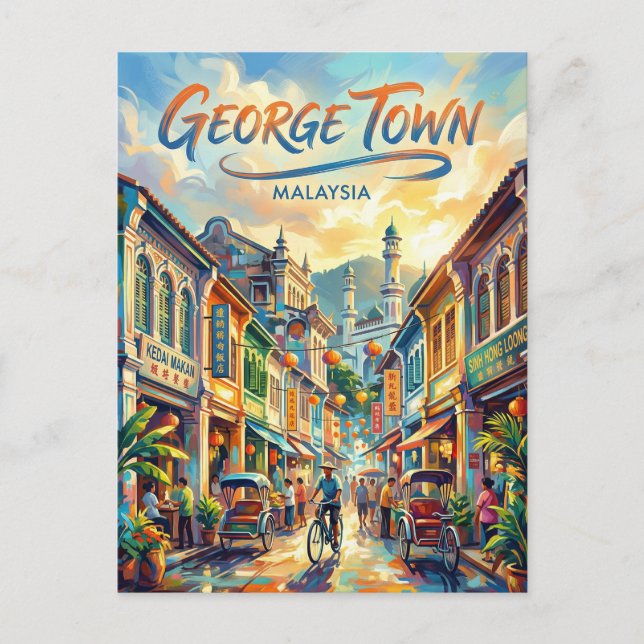 Postal George Town Malasia (Anverso)