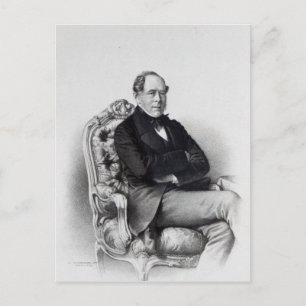Postal George Villiers, cuarto Conde de Clarendón, 1856