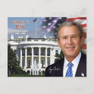 Postal George W. Bush - 43° presidente de los Estados Uni