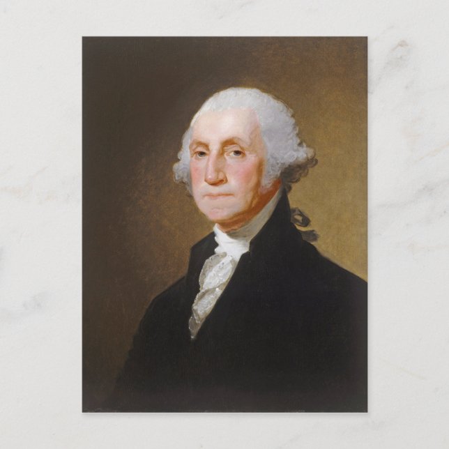 Postal George Washington, c.1821 (aceite sobre lienzo) (Anverso)