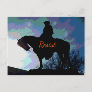 Postal George Washington en caballo