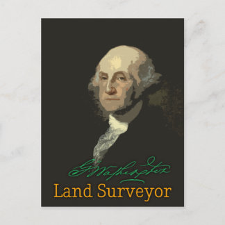 Postal George Washington Land Surveyor Postcard