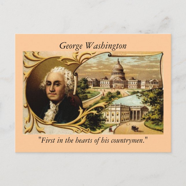 Postal George Washington Postcard (Anverso)