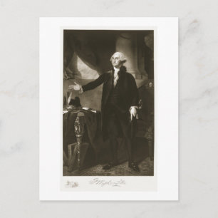 Postal George Washington, primer presidente de Estados Un
