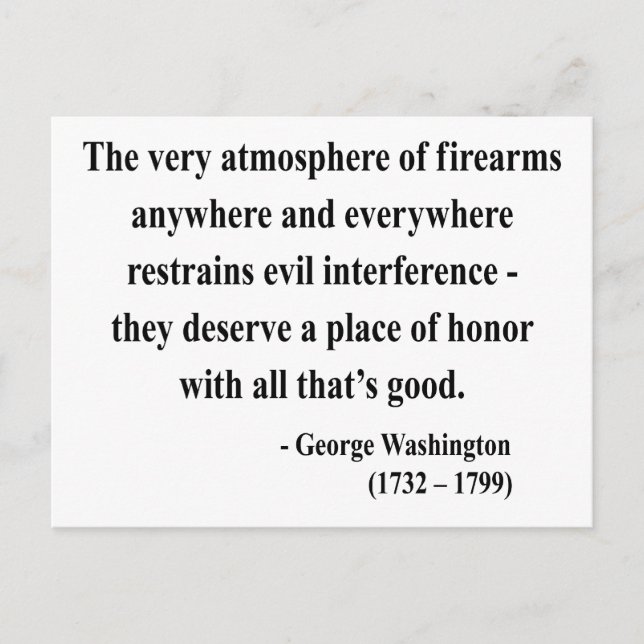 Postal George Washington Quote 7a (Anverso)