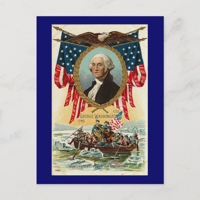 Postal George Washington Vintage Americana (Anverso)