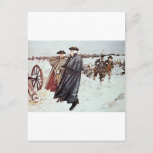Postal George Washington y el Barón von Steuben