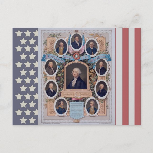 Postal George Washington y los masones de la revolución (Anverso)
