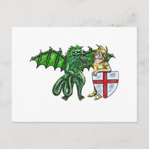 Postal George y el dragón
