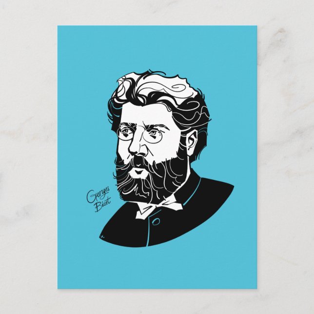 Postal Georges Bizet (Anverso)