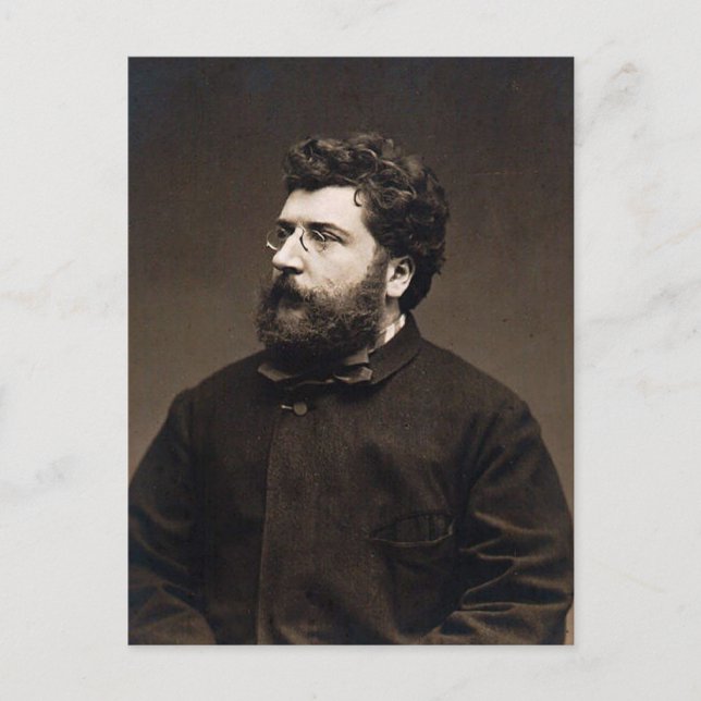 Postal georges bizet (Anverso)