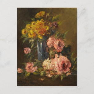 Postal Georges Jeannin Vintage Fllower Life