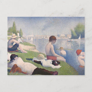 Postal Georges Pierre Seurat   Baños en Asni � res, 1884
