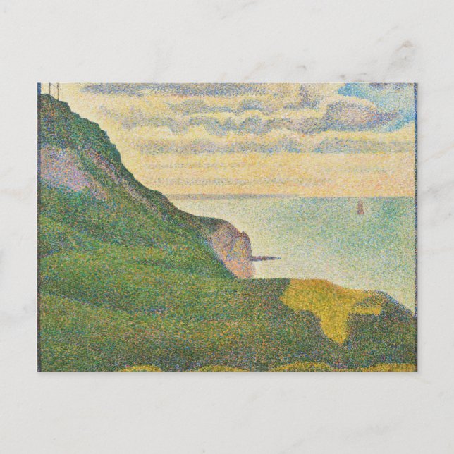 Postal Georges Pierre Seurat | El paisaje marino de Port- (Anverso)