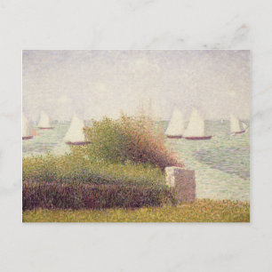 Postal Georges Pierre Seurat La Rade de Grandcamp
