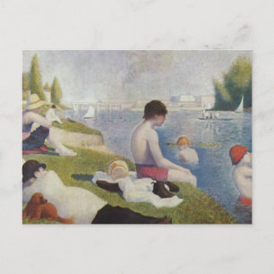 Postal Georges Seurat - Bathers en Asnieres