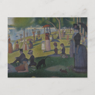 Postal Georges Seurat - Domingo en La Grande Jatte