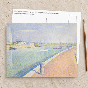 Postal Georges Seurat - El Canal de Gravelines