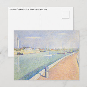 Postal Georges Seurat - El canal de las gaviotas