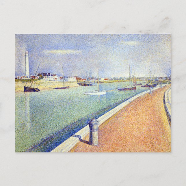 Postal Georges Seurat El canal de las gaviotas, Petit Fo (Anverso)