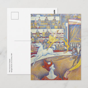 Postal Georges Seurat - El Circo