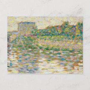Postal Georges Seurat - El Sena en Courbevoie