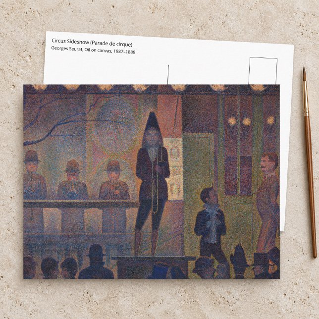 Postal Georges Seurat - Espectáculo de circo (Subido por el creador)