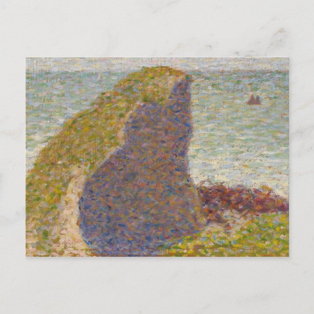 Postal Georges Seurat - Estudio para Le Bec du Hoc (Anverso)