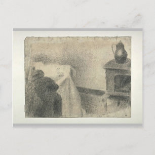 Postal Georges Seurat - Parte del estudio