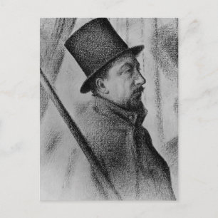 Postal Georges Seurat - Retrato de Paul Signac