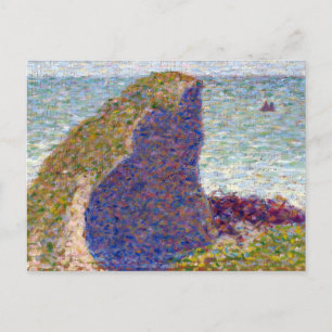 Postal Georges Seurat Study para Le Bec du Hoc, Grandcamp