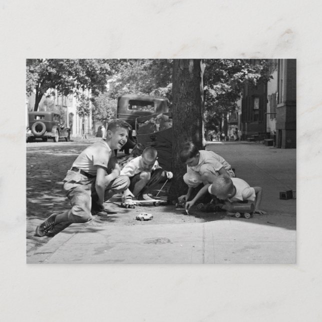 Postal Georgetown Boys, años 30 (Anverso)