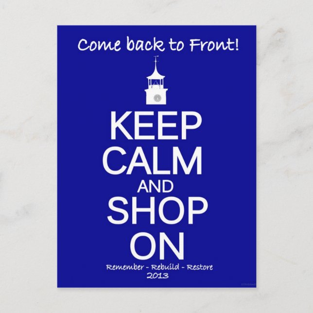 Postal Georgetown South Carolina Fire Recovery Card (Anverso)