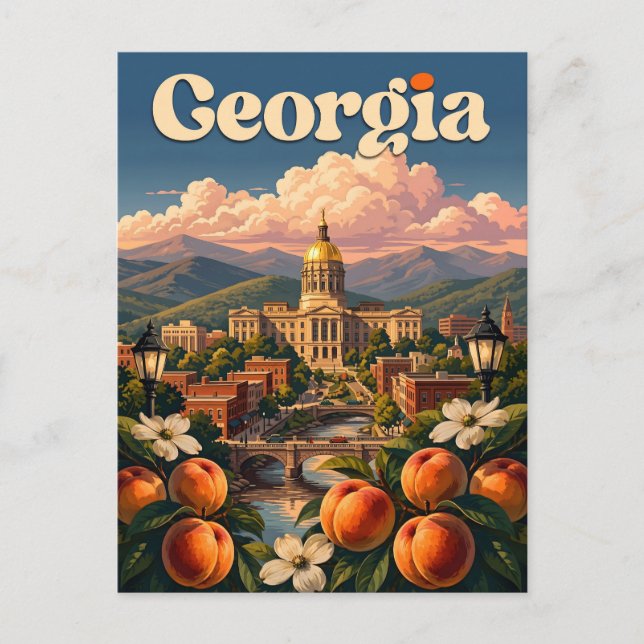 Postal Georgia (Anverso)