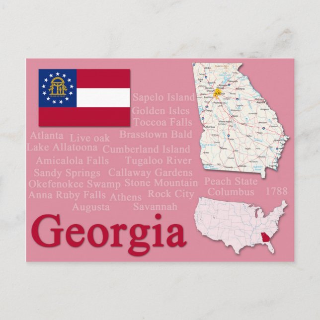 Postal "Georgia" (Anverso)