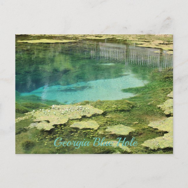 Postal Georgia Blue Hole (Anverso)