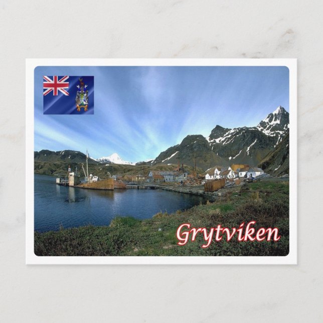 Postal Georgia del Sur y el Sandwich del Sur - (Anverso)