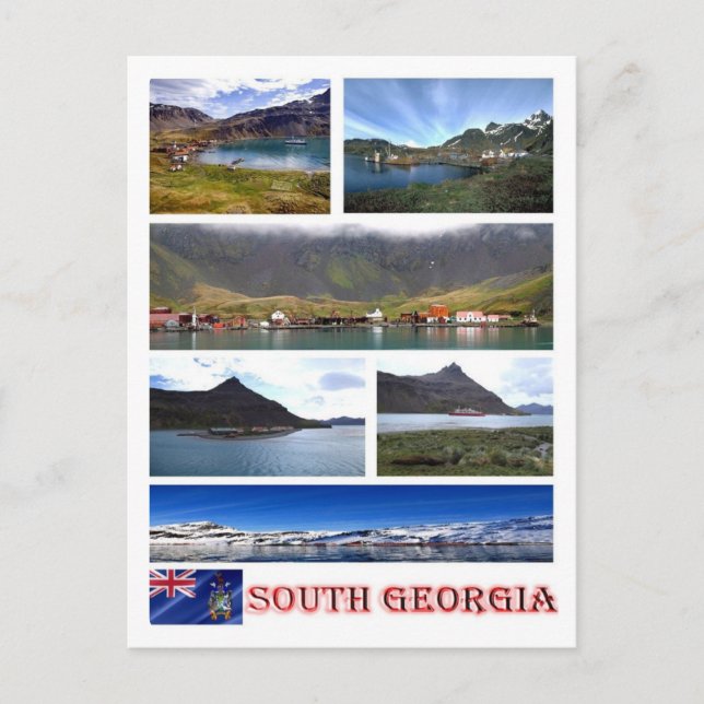 Postal Georgia del Sur y el Sandwich del Sur - (Anverso)