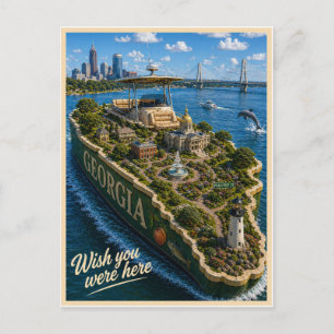 Postal Georgia   Desearía que estuvieras aquí   Serie del