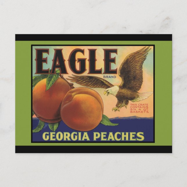 Postal Georgia Eagle Peaches (Anverso)