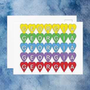 Postal Georgia: El arcoiris del estado estadounidense