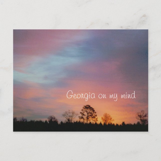 Postal Georgia en mi mente (Anverso)