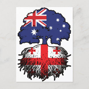 Postal Georgia Georgiano Australia Árboles raíces