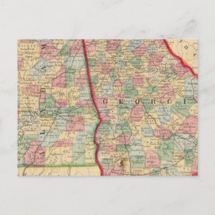 Postal Georgia, Mapa de Alabama por Mitchell