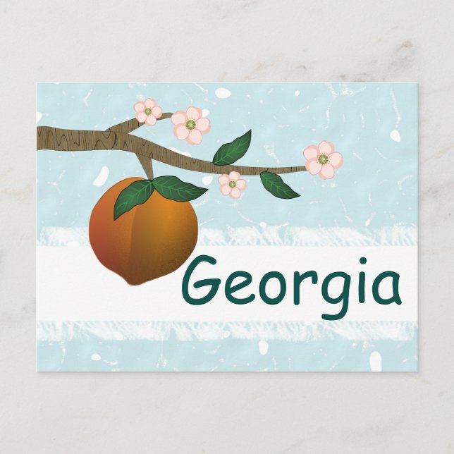 Postal Georgia Peach (Anverso)