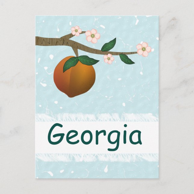 Postal Georgia Peach (Anverso)