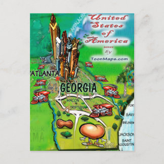 Postal Georgia USA Card